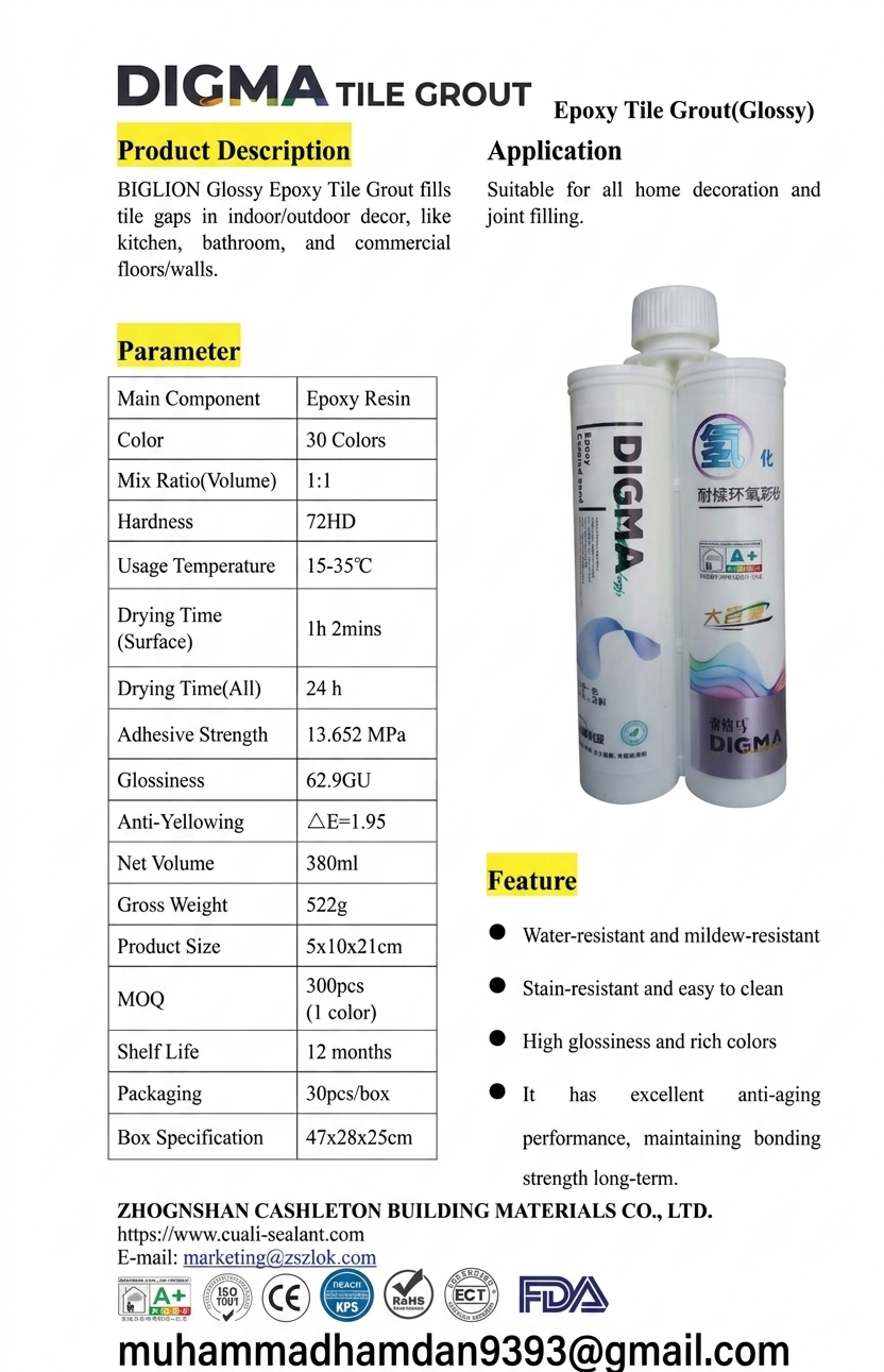 Digma Strong Pro Epoxy Tile Grout